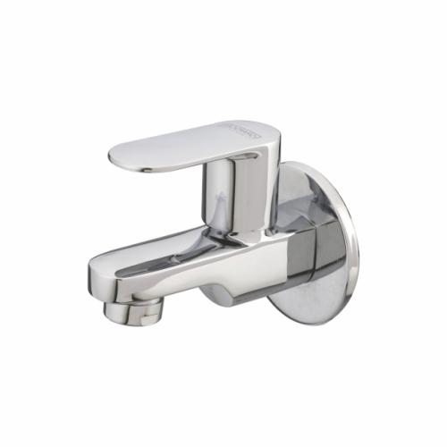 Bib Cock Short Body with Wall Flange Chrome